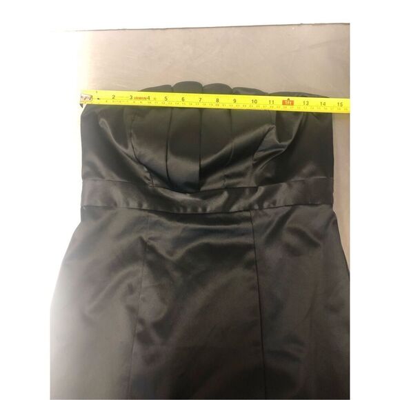 The Limited 2009 Women Elegant Black Short Silky Strapless Dress Size 6 - Picture 3 of 6